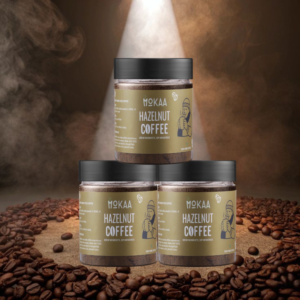 MOKAA COFFEE Hazelnut Trio Pack (3 × Hazelnut)