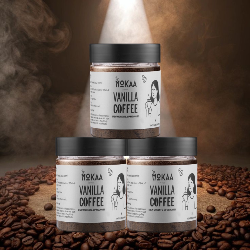 MOKAA COFFEE Vanilla Trio Pack (3 × Vanilla)