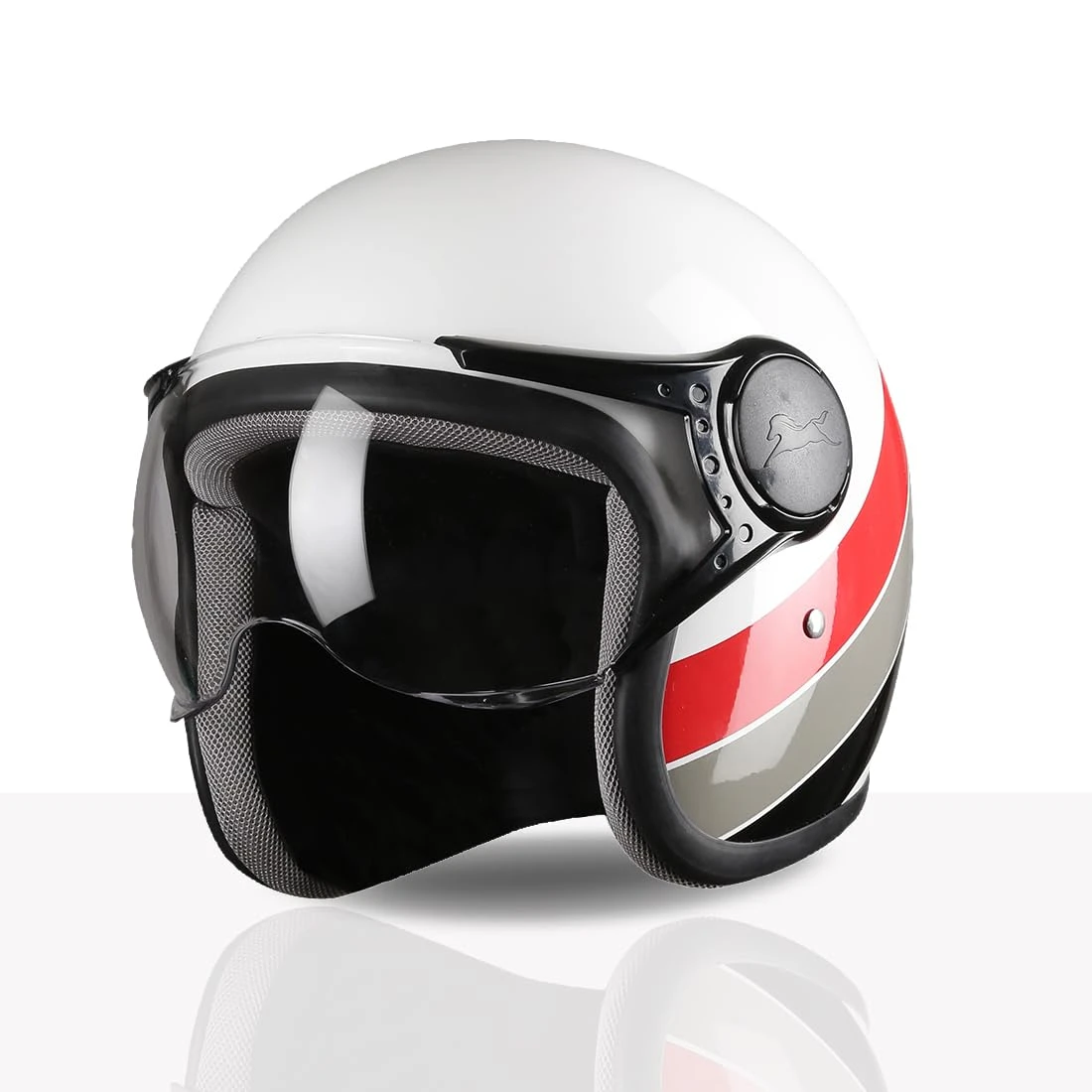 Half Face Helmet for Riders | ISI & DOT Certified | Premium Protection for Men & Women | Comfortable, Durable & Lightweight Design with Visor