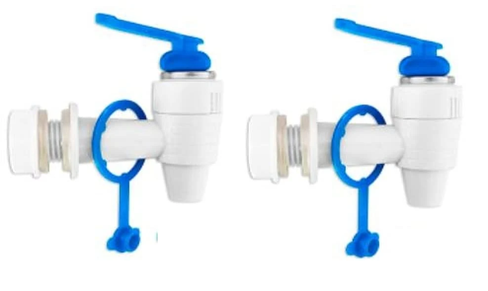 2 Pieces Tap for RO water purifier, Compatible with Kent/Dolphin, swift, Aquafresh/many Assembled/Branded RO's, 2 pieces, White