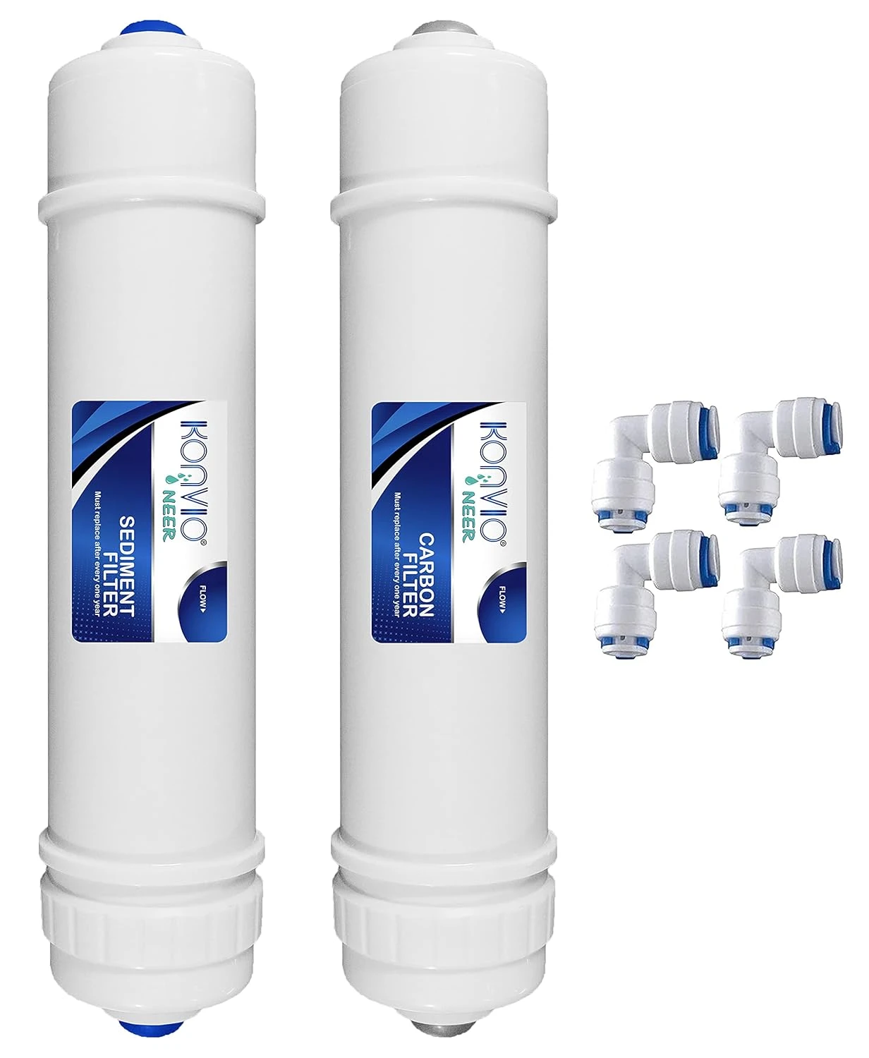 Carbon and Sediment Filter set,Cartridge set Compatible with RO Water Filters