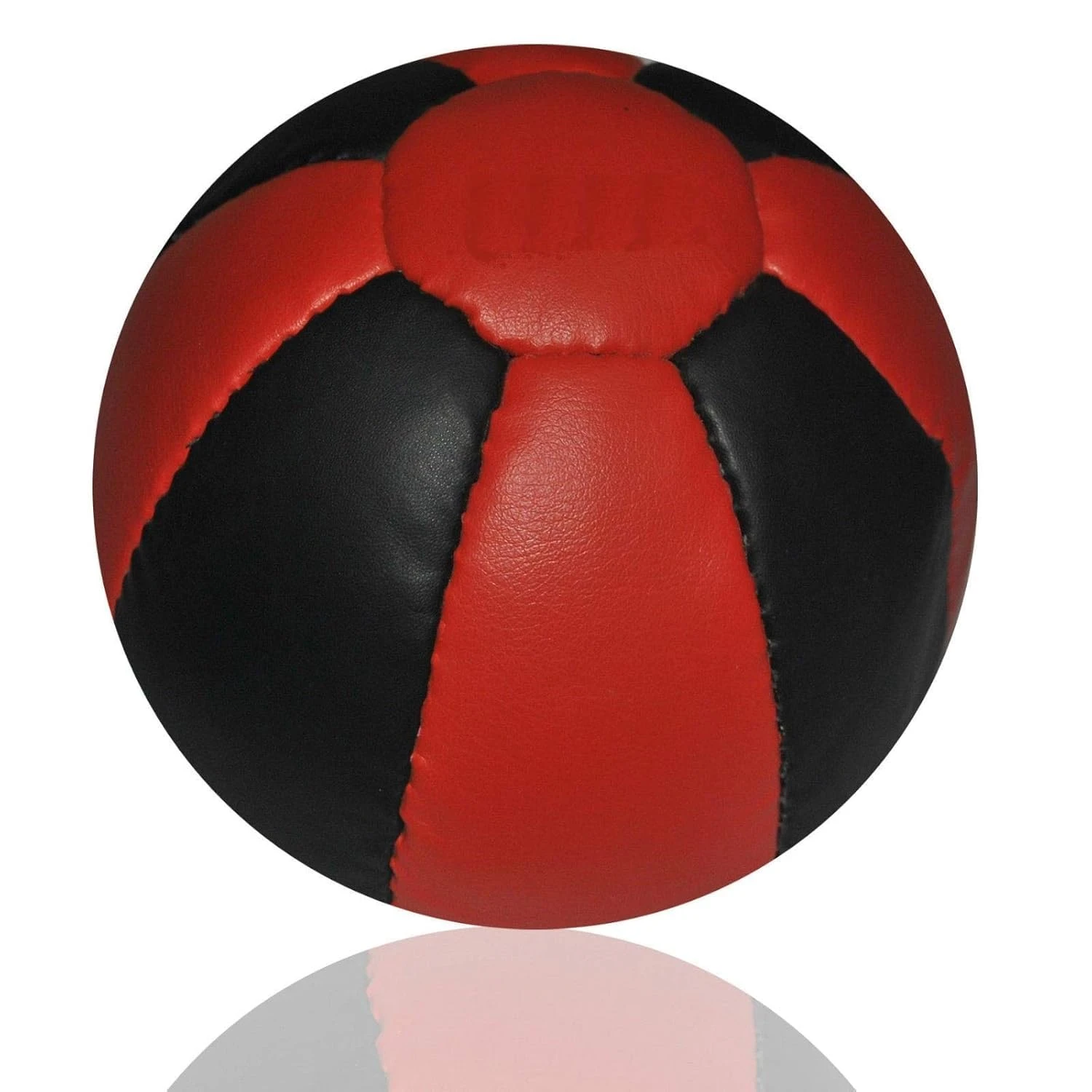 Leather Medicine Ball, Exercise Weight Ball for Home Gym Workout, Low Bounce with Grip Surface (6 Kg)