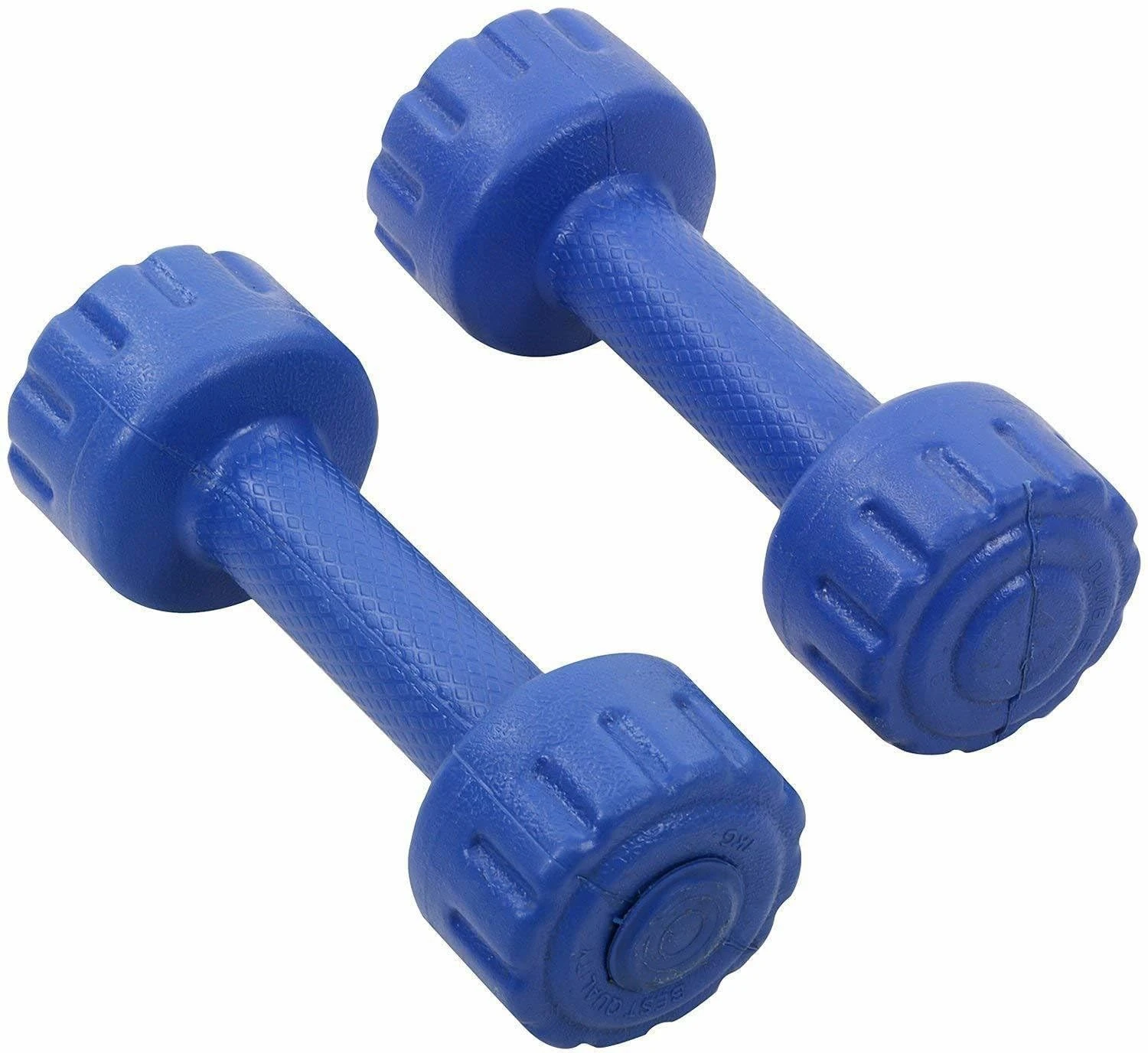 PVC COATED FIXED WEIGHT PACK OF 2 DUMBBELL Fixed Weight Dumbbell (5, Kilograms)