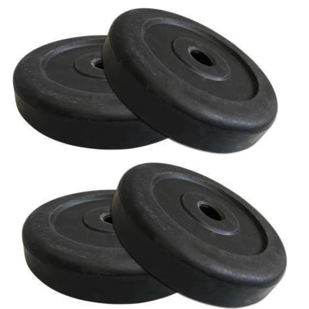 8 KG RUBBER WEIGHT PLATES FITNESS WEIGHTS FOR HOME GYM EXERCISE FOR MEN & WOMEN PACK OF 4 PLATES EACH PLATES WEIGHT IS 2 KG