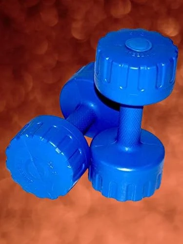 SBR SPORTS 2 KG PAIR PVC DUMBBELL SET FITNESS WEIGHTS FOR MEN & WOMEN DUMBBELL SET, (2KG+2KG=4KG)