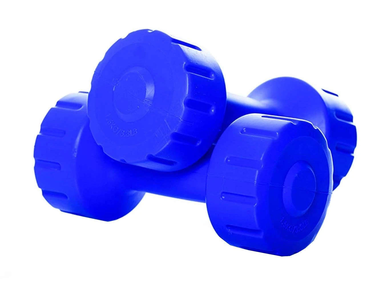 SBR SPORTS' 5 KG PAIR PVC DUMBBELL SET FITNESS WEIGHTS FOR HOME GYM EXERCISE FOR MEN & WOMEN DUMBBELL SET (5KG+5KG=10KG)