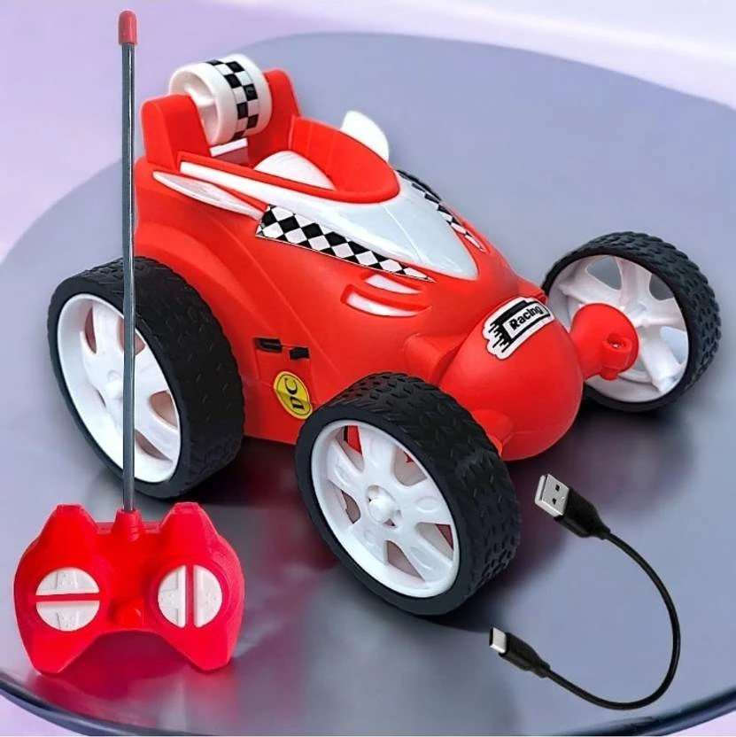 APJ enterprise Stunt Remote Control Car Toy for Kids Spinning Wheel Multicolor  (Multicolor)