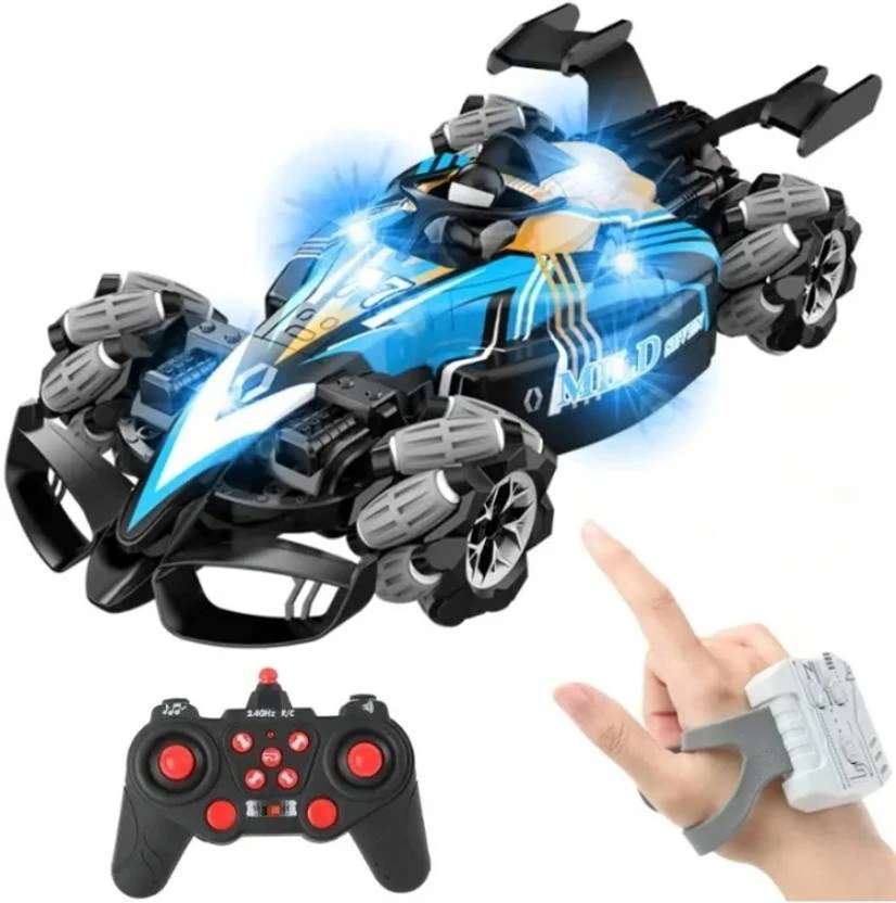 APJ enterprise Remote Controlled Spray Racing Sports Car 360° Rotate with Light & Sounds  (Multicolor)