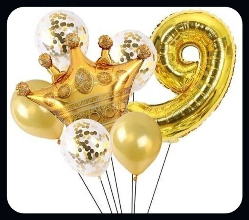 Kapoor stores Solid New-Trending decoration-Multicolor-Balloon_BL470 Balloon  (Blue, Pack of 12)