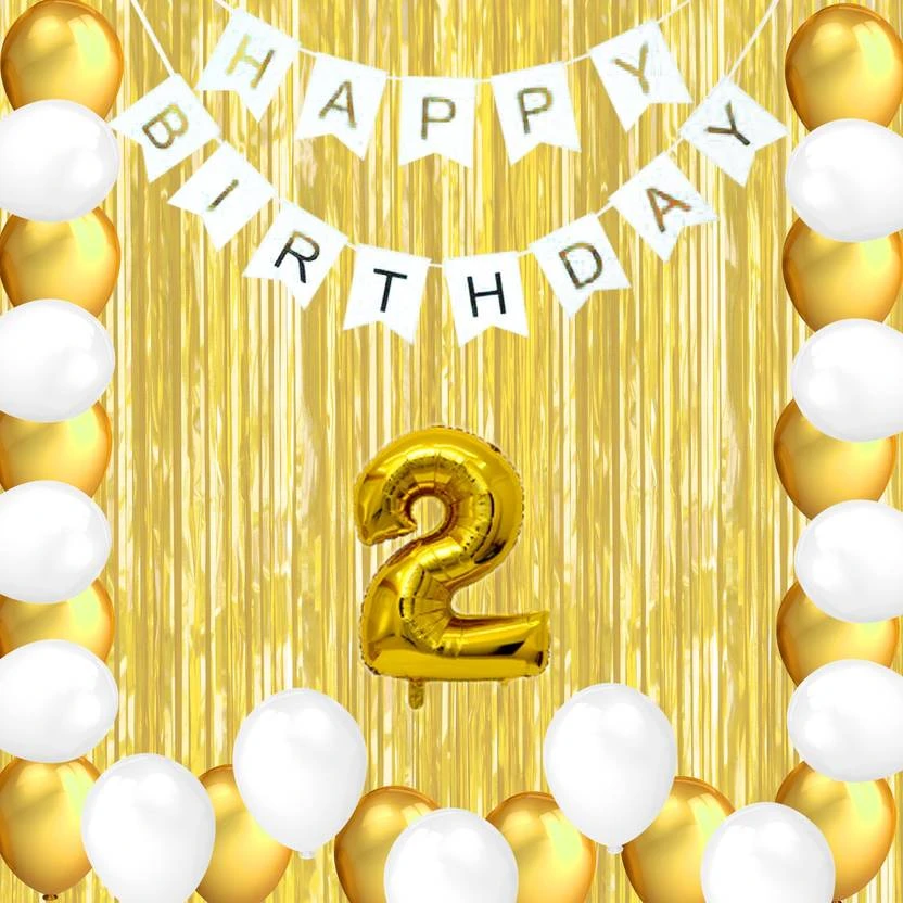 Kapoor stores Birthday Balloons for Decoration 29Pcs Happy Birthday Decoration Items Kit  (Set of 29)