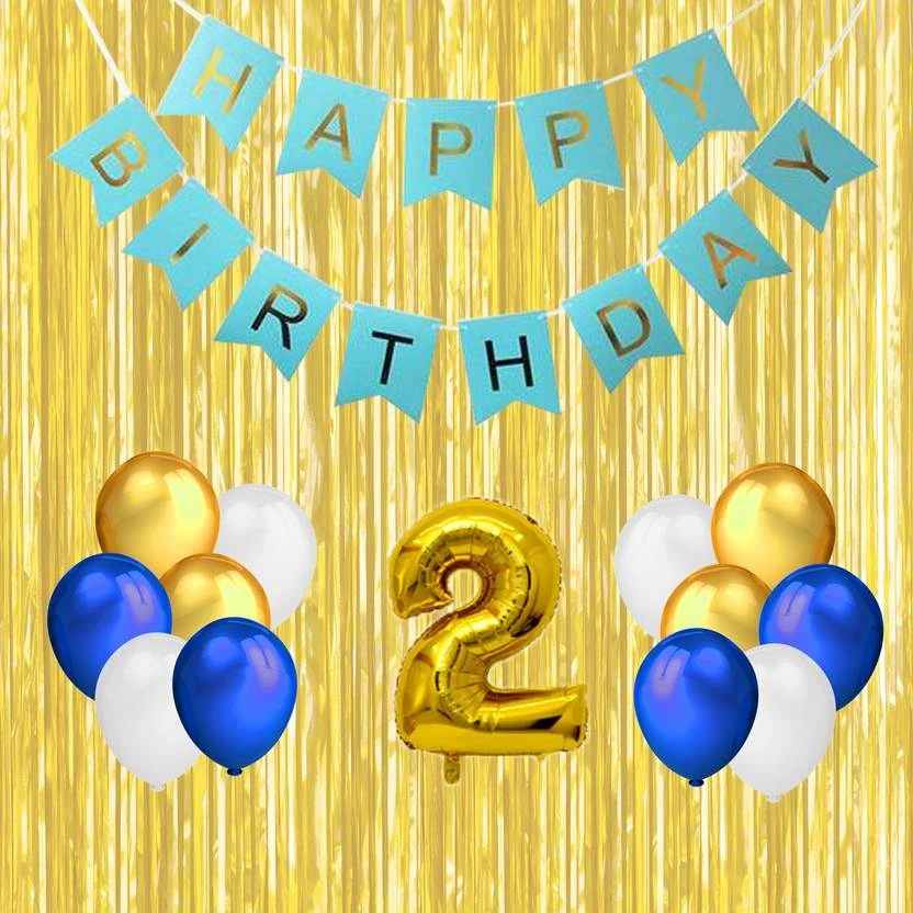 Kapoor stores Solid Happy Birthday Balloons Decoration Kit  (Set of 29)