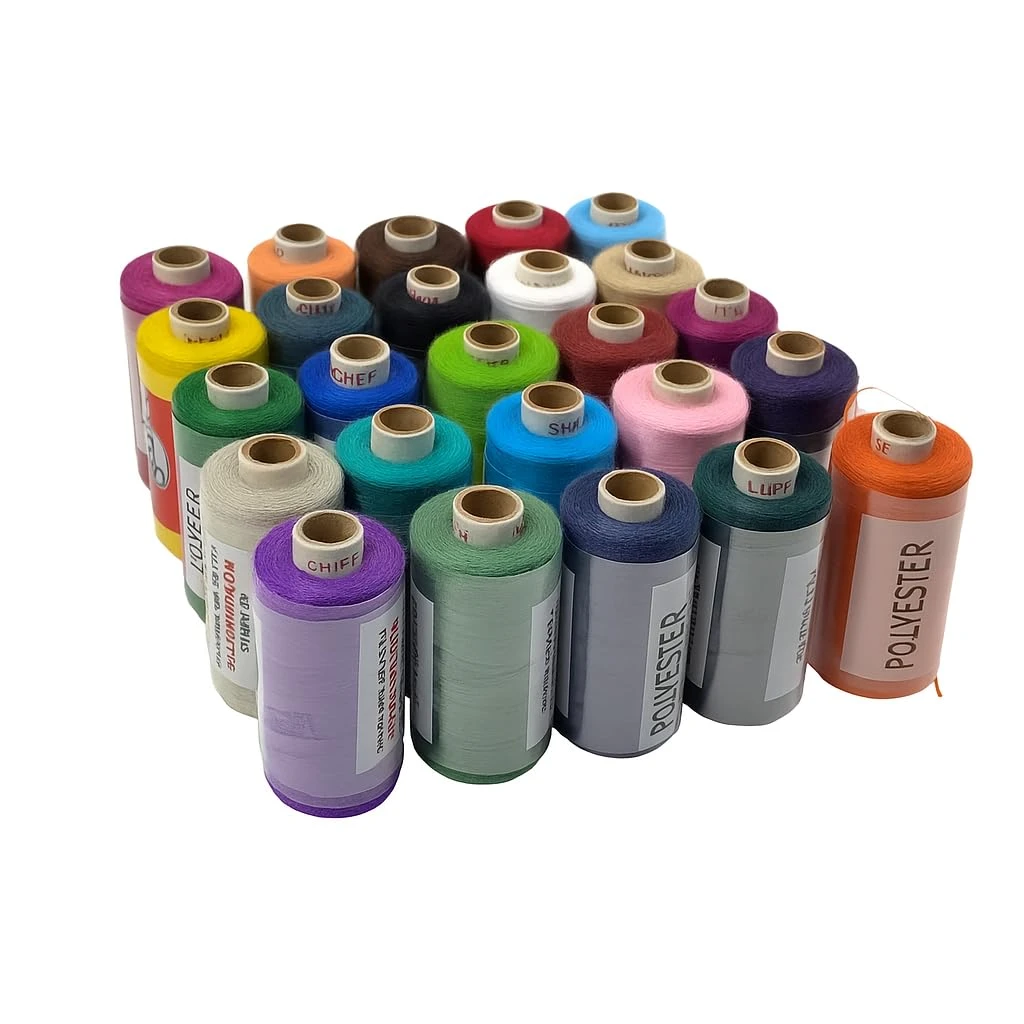 100% Spun Polyester Sewing Thread Box Set for Sewing Machine (800 Meters Each-Set of 25 Tubes) | Multicolor Thread Spools