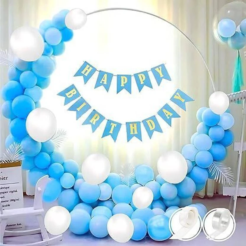 Kapoor stores Solid New-Trending decoration-Balloon-White-187 Balloon  (Red, Pack of 53)