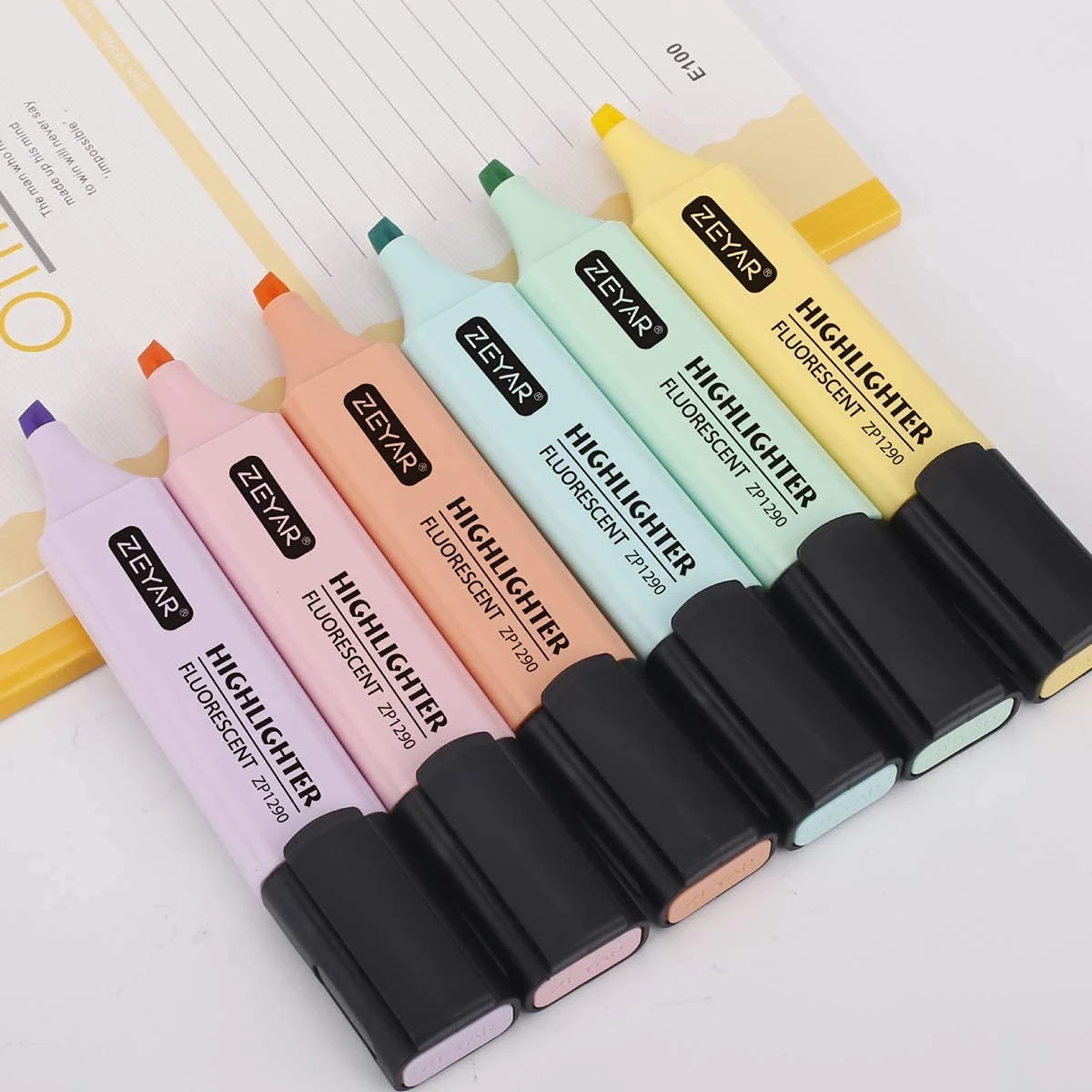 Highlighter Pen Pastel Highlighter Set Cute Highlighters Pens For Study Highlighter Stationary Items For Girls,Multi-coloured
