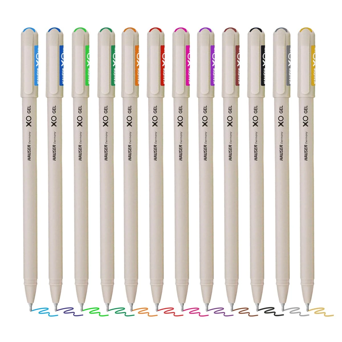 Multicolor Gel Pen with Hard Box Case | Sleek Body & Minimalistic Design | Matt Finish | Ultra Durable Tip | Set Of 12 Bright Ink Colors