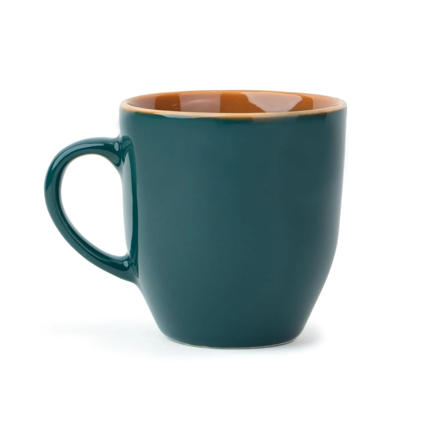 Ceramic Coffee Mug, 1 Pc, 300ml, Teal Green | Tea Mug | Glossy Finish | Porcelain Coffee Cup | Ceramic Cup | Microwave Safe (Teal Green Milk Mug, 1 Pc)