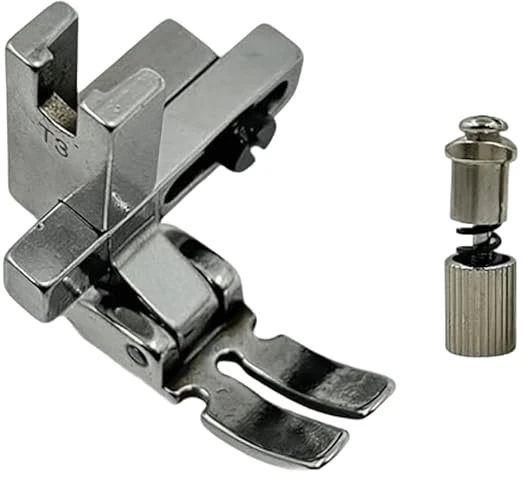 T3 Presser Foot and Screw for Sewing Machine Adjustable Cording, Regular, Zipper Presser Foot for 1-Needle Lockstitch Industrial Sewing Machine Accessories