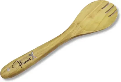 FLIXMINT Wooden Salad Spoon, Dessert Spoon (Pack of 1)