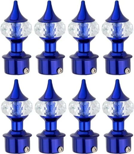 Ghazian Dark Blue Curtain Knobs, Rod Rail Bracket Metal Bestseller Ghazian Dark Blue Curtain Knobs, Rod