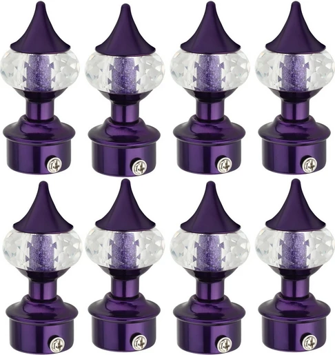 Ghazian Purple Curtain Knobs, Rod Rail Bracket Metal Bestseller Ghazian Purple Curtain Knobs, Rod