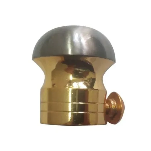 Bullet Shape Brass Curtain Brackets
