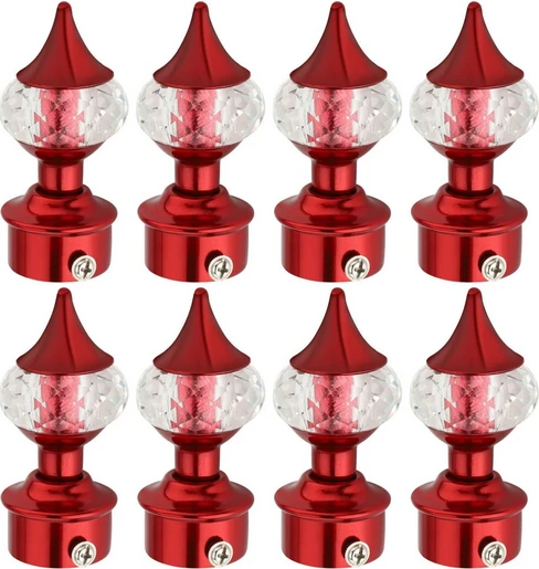 Ghazian Red Curtain Knobs, Rod Rail Bracket Metal Bestseller Ghazian Red Curtain Knobs Rod