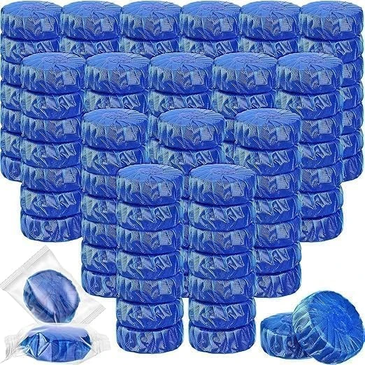Flush Toilet Bowl Cleaner Tablets (30 Tablet) Automatic Toilet Tank Cleaner, Blue Freshener Tablets for Stain Removal, Deodorizing & Long-Lasting Cleaning – Easy to Use, Septic Safe (30 Tablettss)
