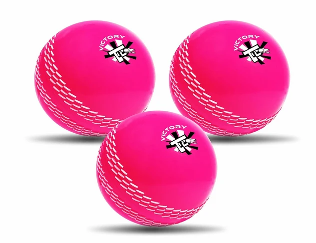 T-20 Synthetic Cricket Ball for Tournament and Street Match - Wind Ball (Pink)