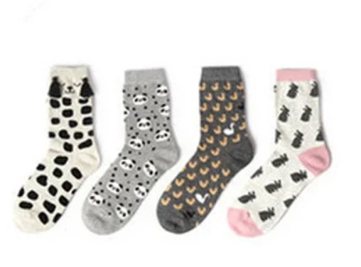 Ladies Colourful Socks pack of 4