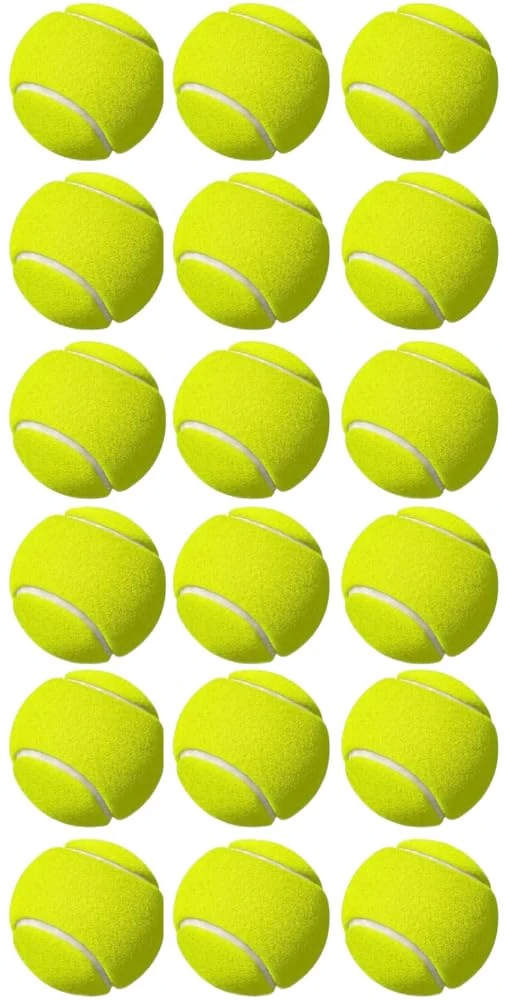 Tennis Cricket Ball, Cricket Tennis Ball Light Weight Cricket Tennis Ball (Standard, Pack of 18)