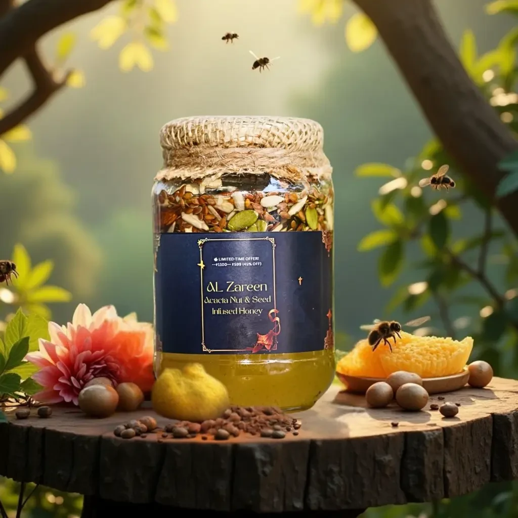 Kashmiri Acacia Honey with Nuts & Seeds – Bumper Offer Just Rs 599 !