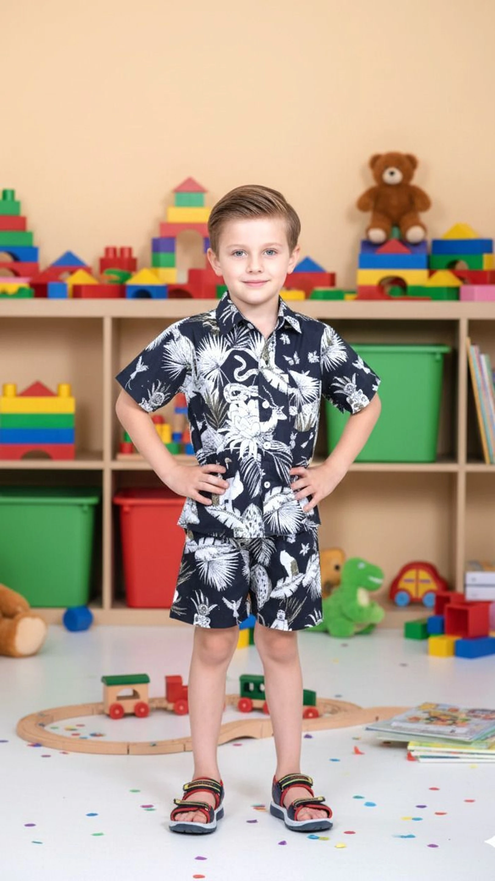 Boys Party(Festive) Shirt Pant (Multicolor)