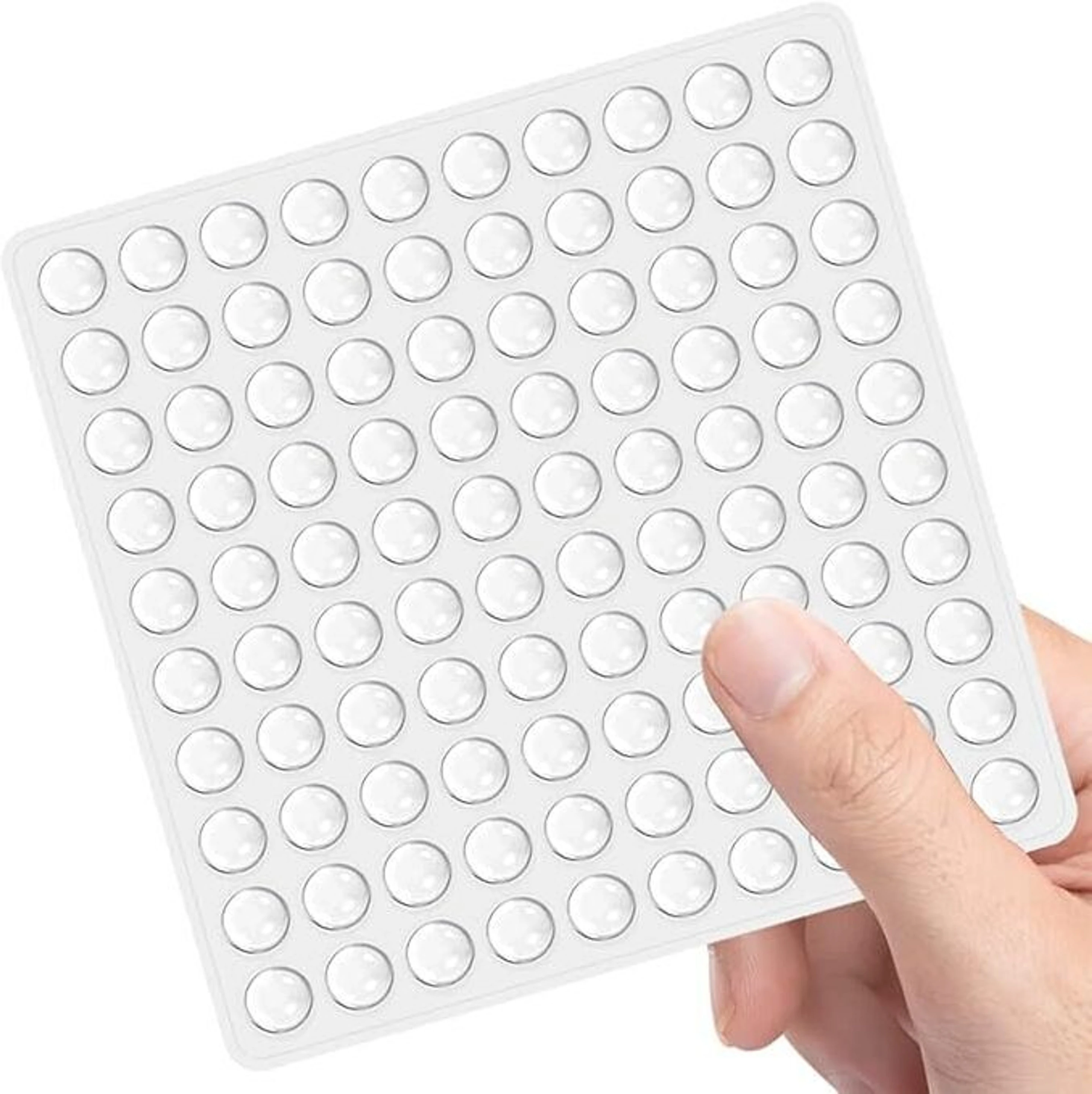 100 pcs Door Bumper, Small Rubber Bumpers, Clear Rubber Door Stopper Bumpers Door Bumper Wall Mounted Door Stopper (White)