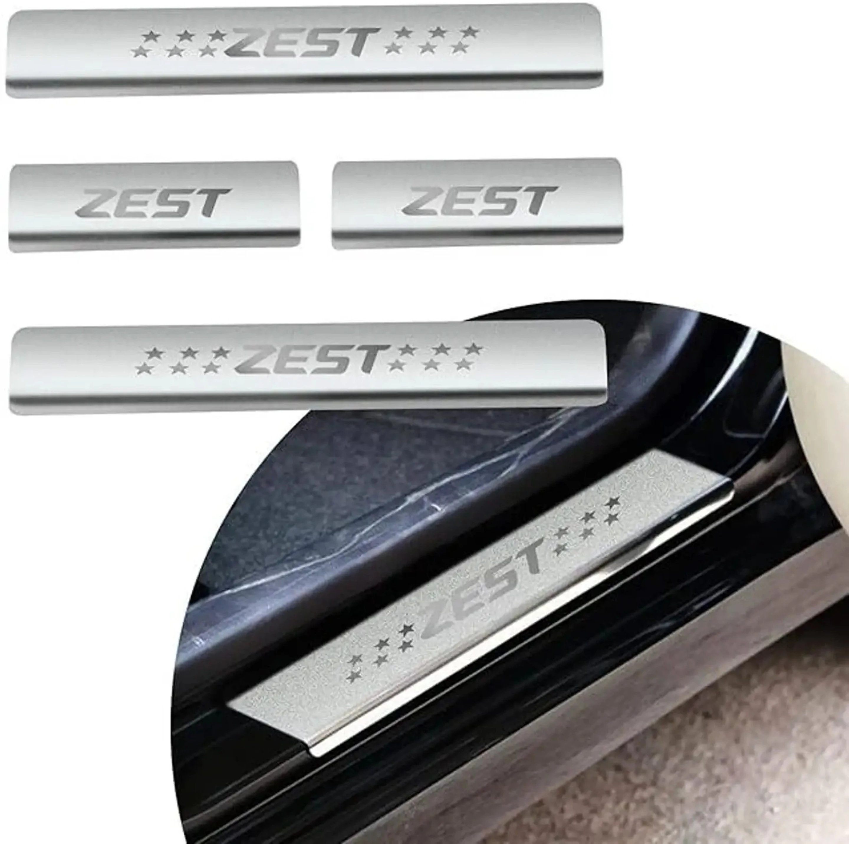ZEST SILL PLATE CAR DOOR SILL GURD ( 4 PCS ) Door Sill Plate