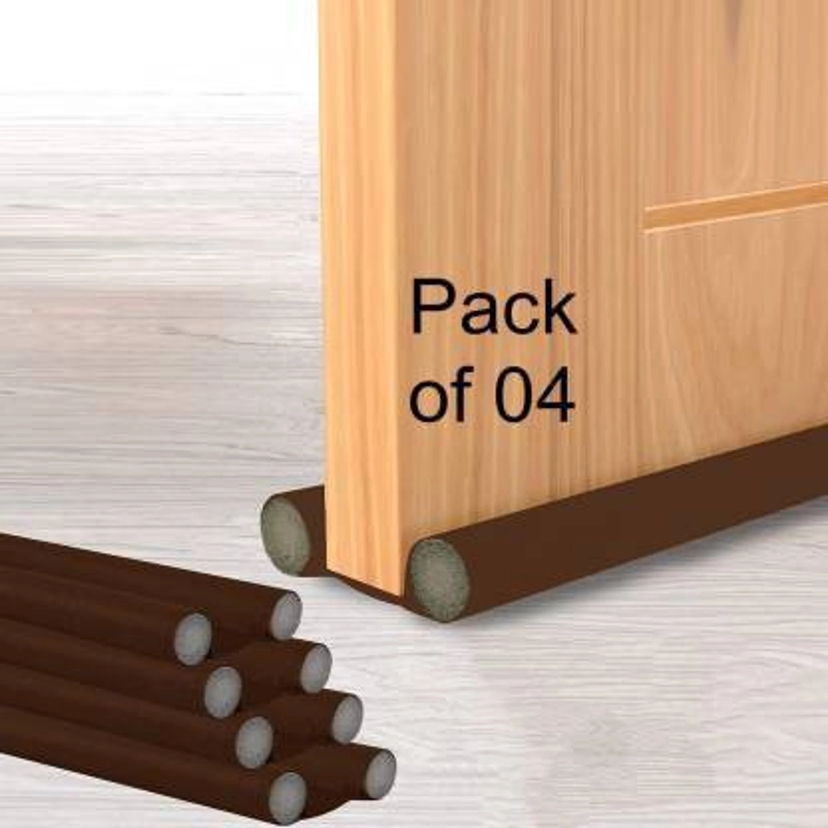 door brush pack of 4 Brown Drill Bit Guage (Pack of  4)