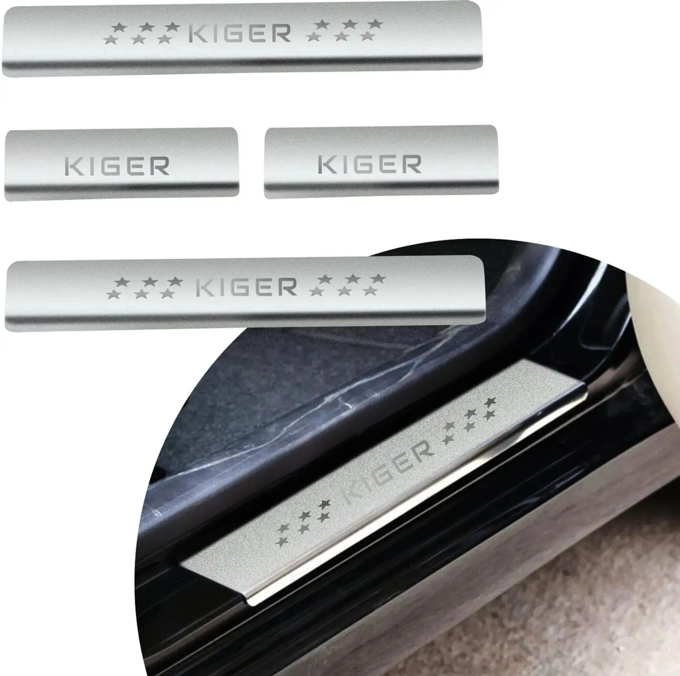KIGER SILL PLATE CAR DOOR SILL GURD ( 4 PCS ) Door Sill Plate
