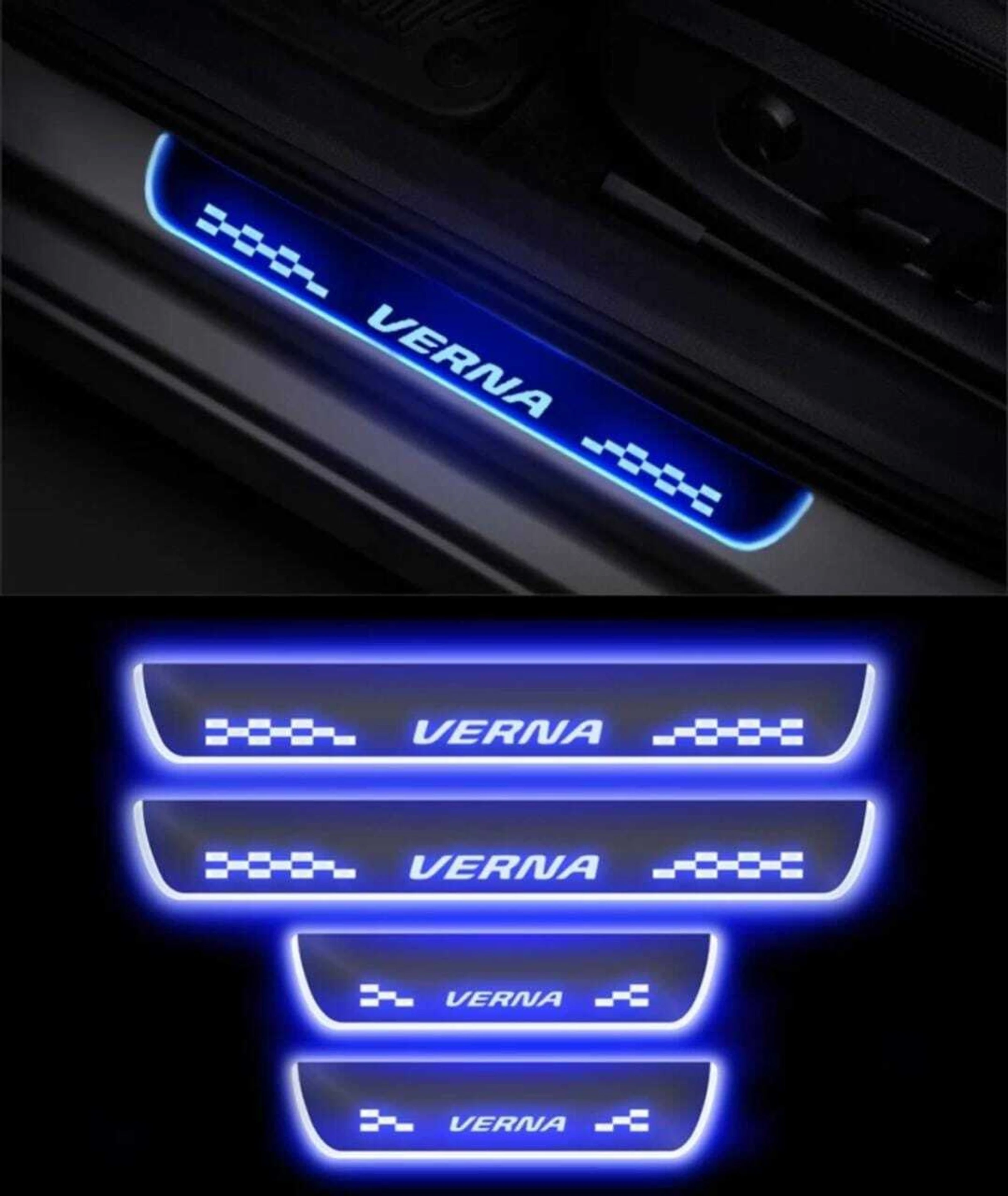 Hyundai Verna car door foot step led sill scuff plate Door Sill Plat