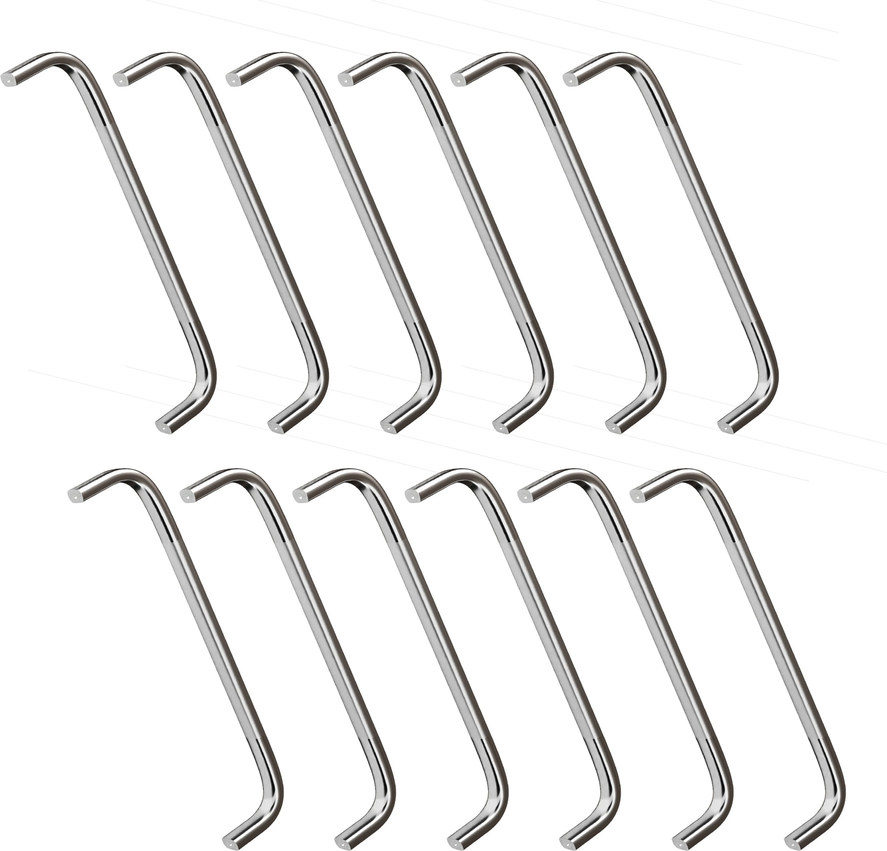 Stainless Steel | Capsule D | Dwawer | Cabinet Handles | 6 Inch Pack of 12 Pcs Steel Cabinet/Drawer Handle (Silver Pack of 12)