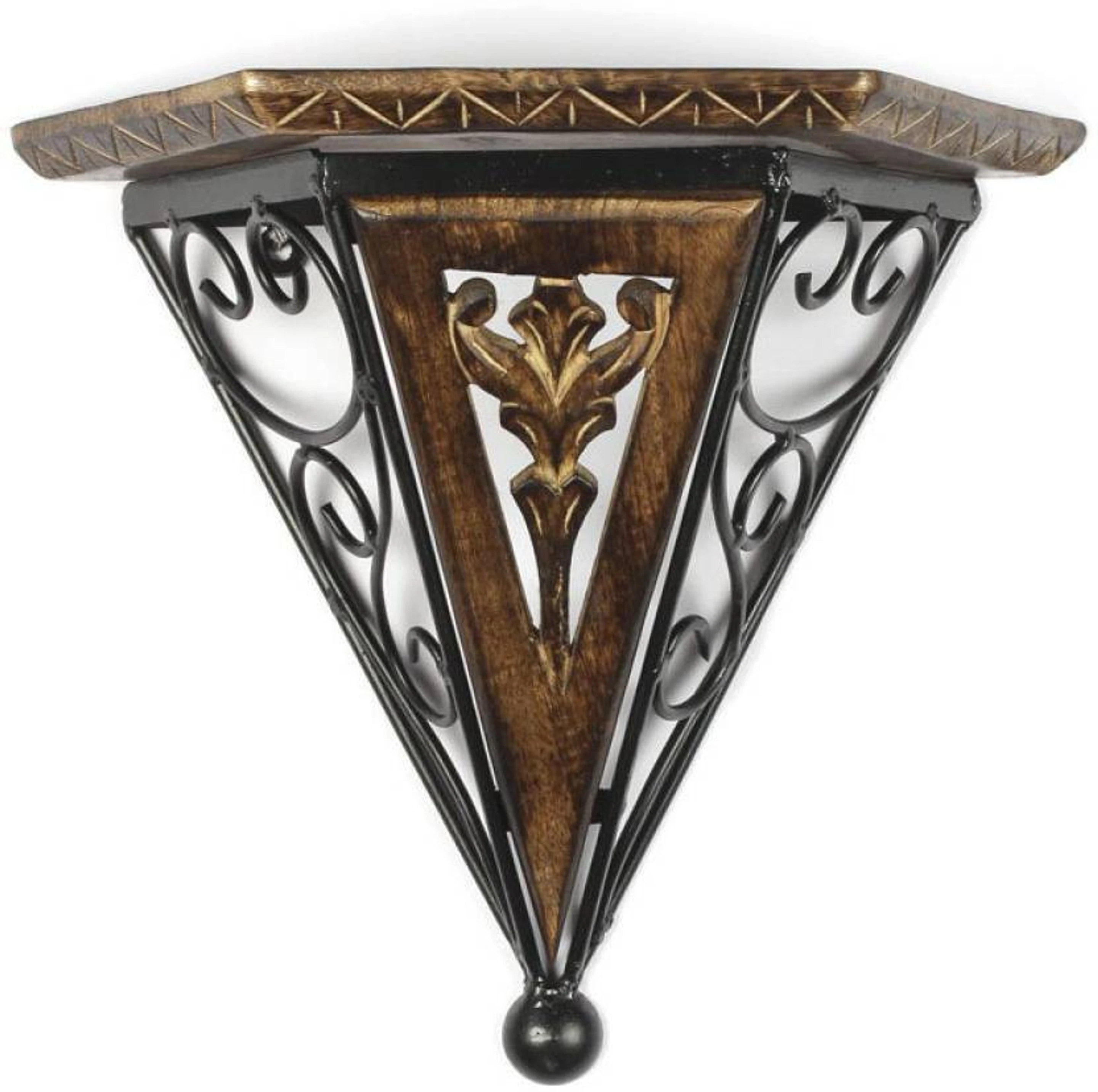 BALAJI EQUIPMENT Wooden Wall Shelf (Number of Shelves - 1, Brown)