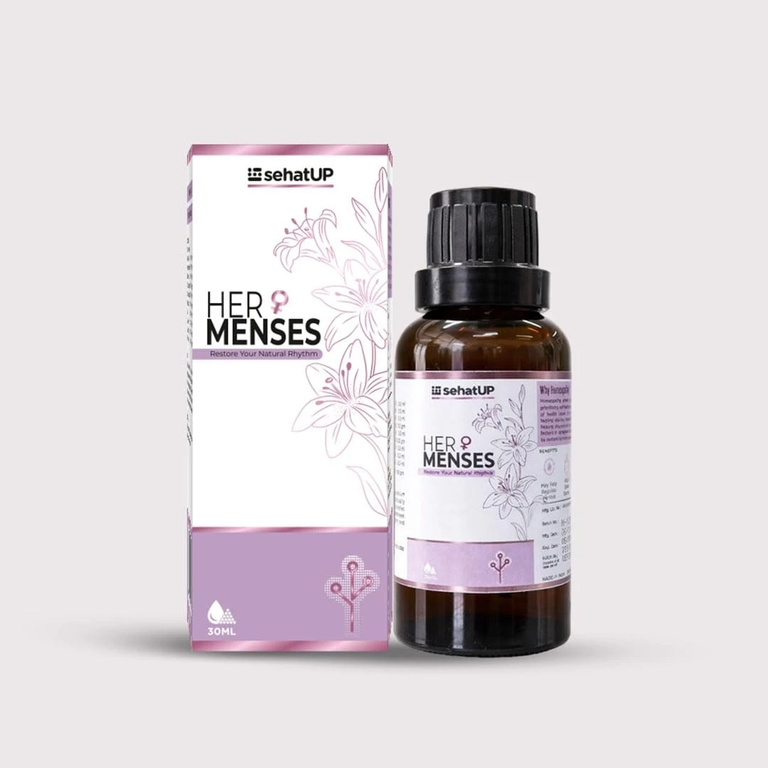Her Menses Homeopathic Hormonal Balance Drops for Women | Period Pain, PMS & Mood Support | Supports PCOS/Irregular Cycles | Women’s Wellness Liquid Supplement | 30ml | Lab Tested
