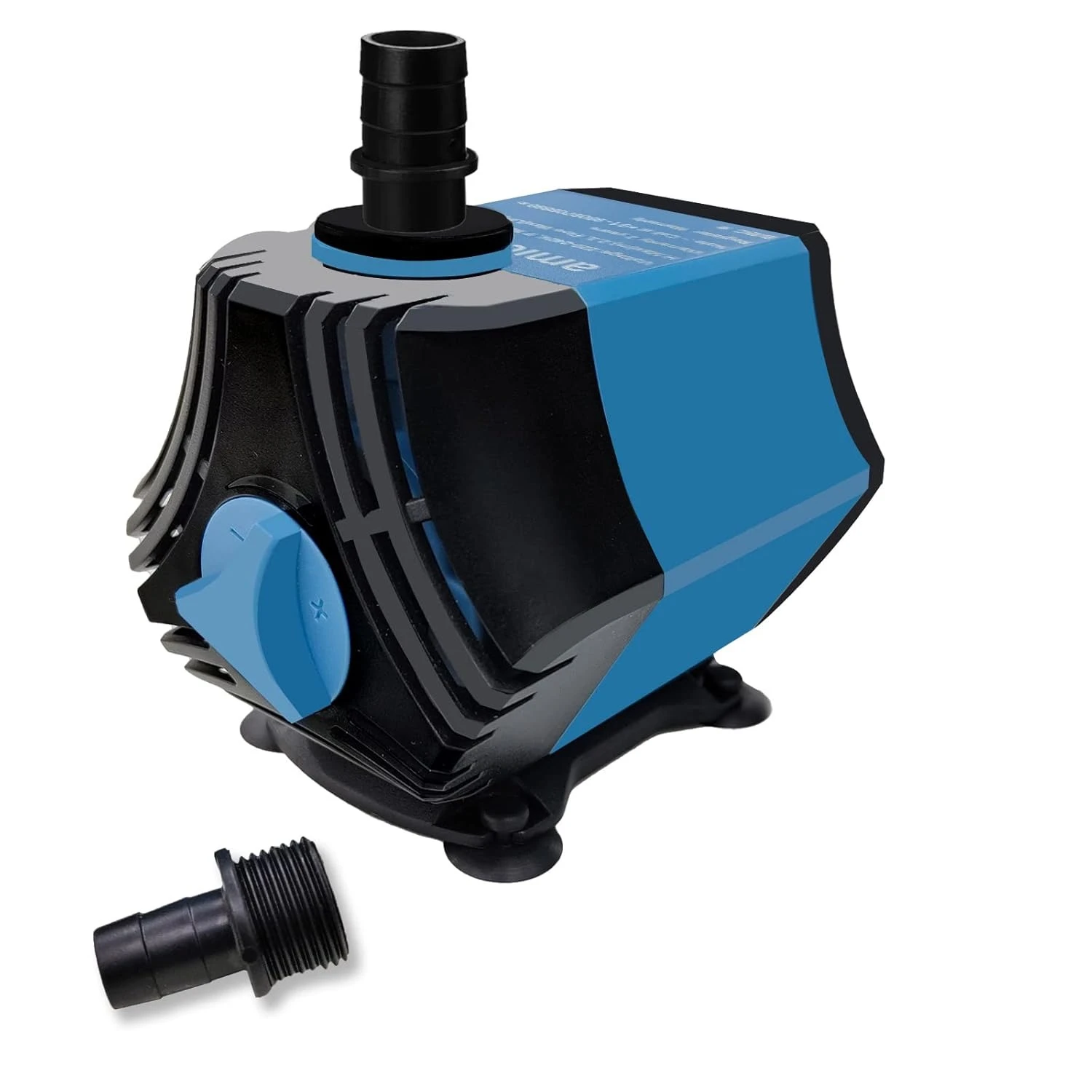 30W Submersible Water Pump with Adjustable Flow Rate, Pure Copper Winding Motor with 2* Nozzles 2m Long Power Cord for DIY Cooler Fountains Aquarium (1200LPH, 2.3m)
