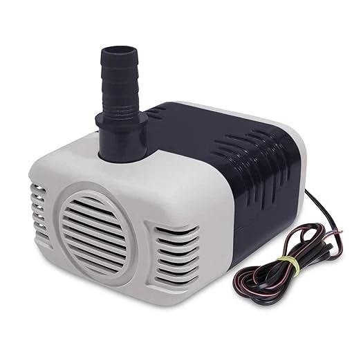 18 Watt Submersible Water Pump - 180V-230V, 1.85 M Cooler Pump for Desert Air Cooler, Aquarium, Fountains, Ponds (Black/Grey)