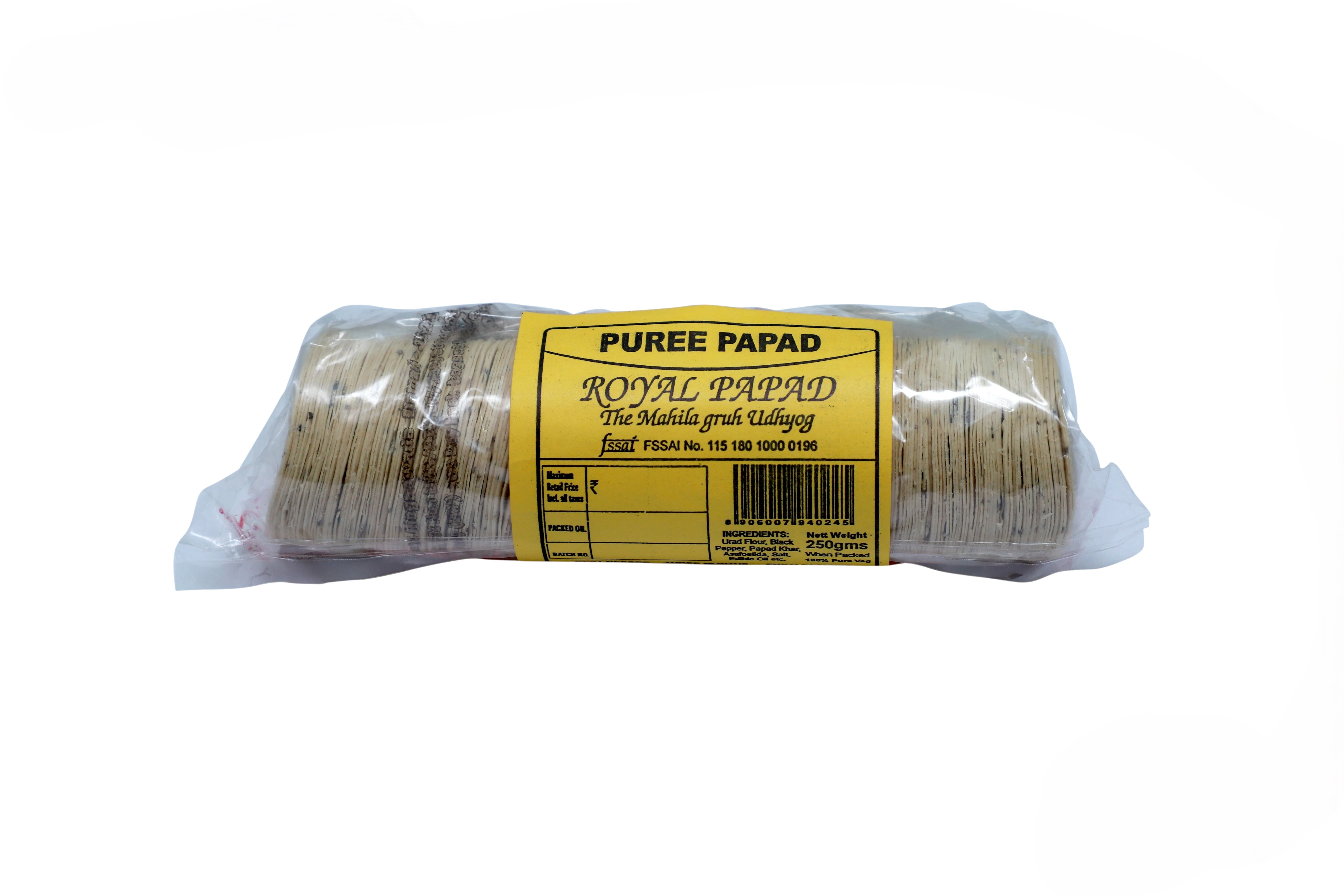 Royal Papad Puree Papad - 250 Gms.