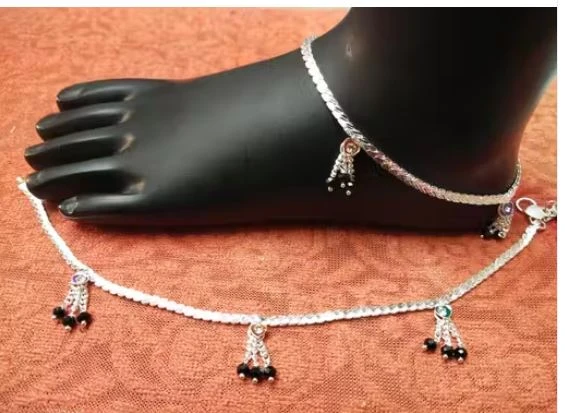 Premium Quality Beautiful and Attractive Gota  Chandi Fancy Payal