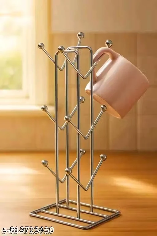 SHREE KITCHENWARE PRESENTS STAINLESS STEEL CUP STAND PACK OF ONE