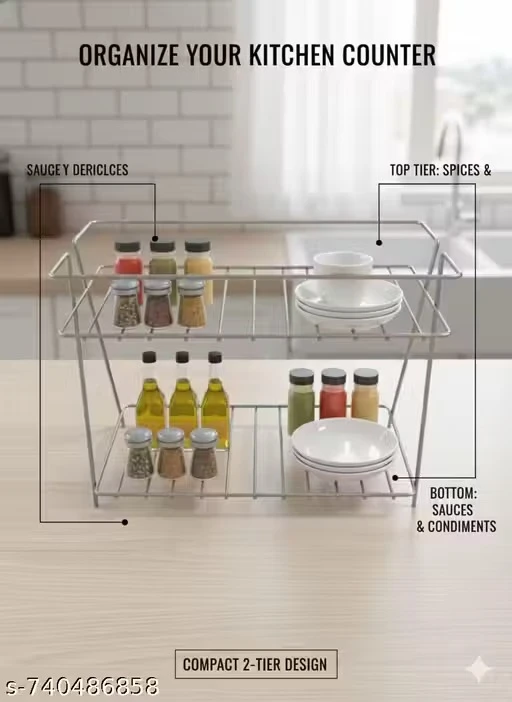 Shree Kitchenware Presents Spice Rack For kitchen's space utility