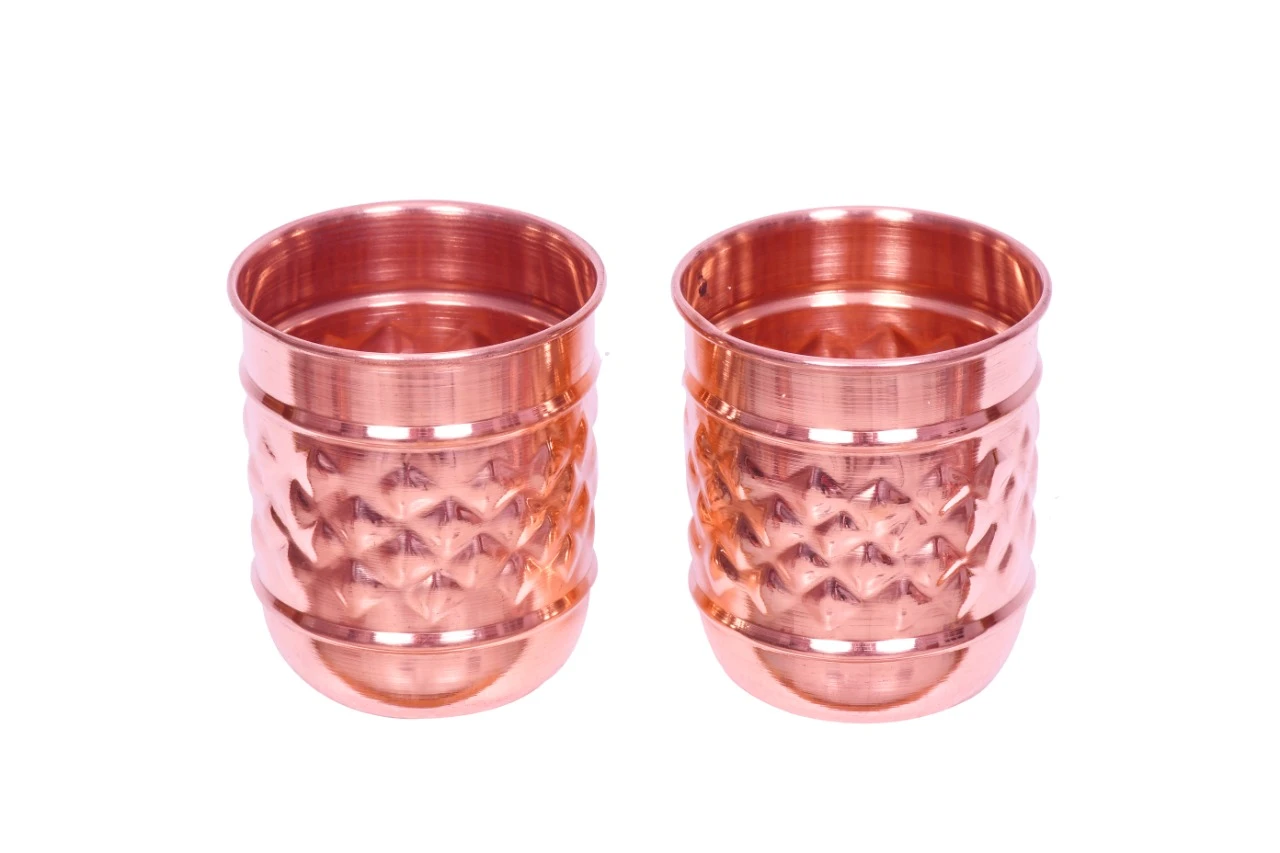 Round Copper Ring Glass