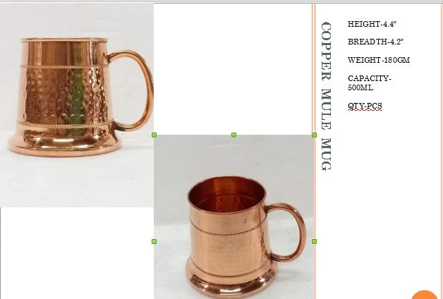 20 Oz Large Copper Stein Mugs | Set of 4 Hammered Moscow Mule, Beer Mugs | HANDCRAFTED [Gift Set] Pure Copper Solid Cups | Copper Tankard Mugs With 4 Copper Straws