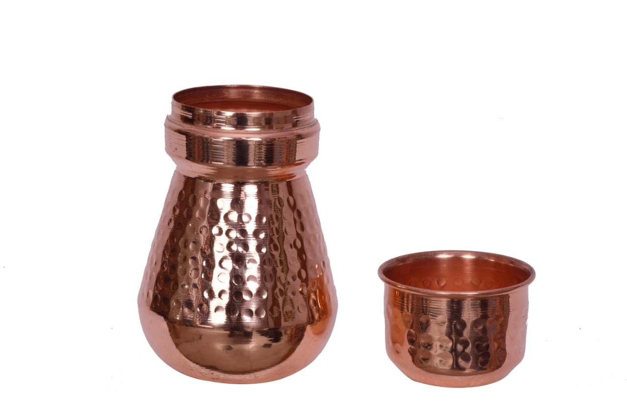 Small Bedroom Copper Jar with Piyala