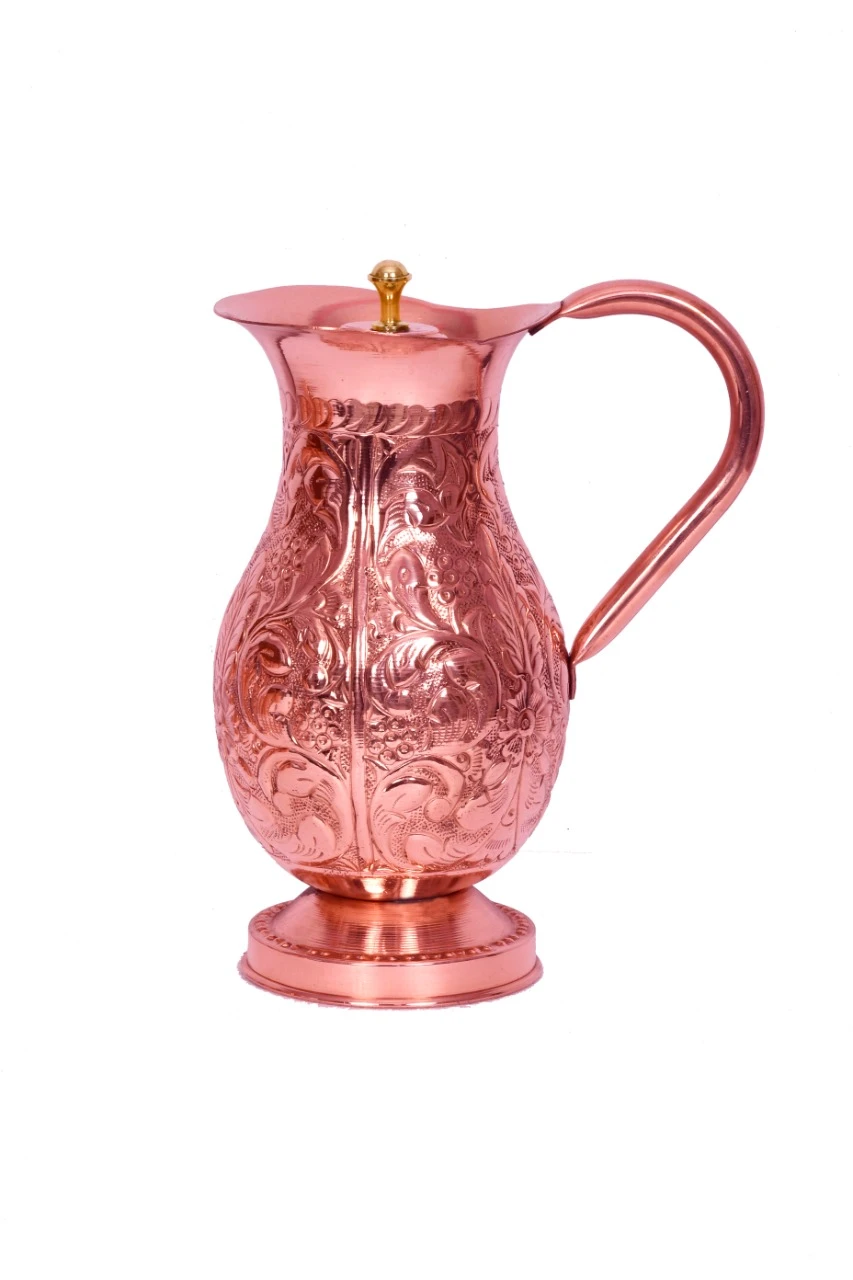 Copper Royal Jug – Premium Designer Water Pitcher with Elegant Finish for Dining & Healthy Living